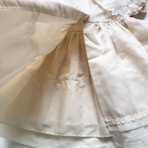 Vintage bib crochet party dress fits 3/4T - Picture 6 of 6